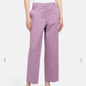 Theory high rise straight pant in stretch chino